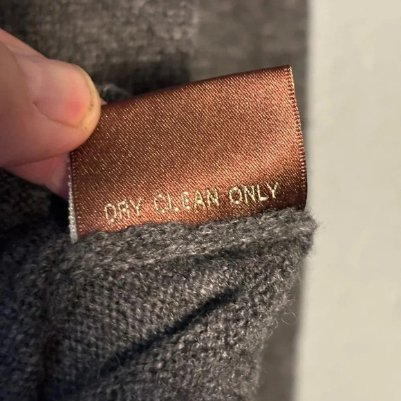 525 America | cashmere wool blend | cowl neck | long sleeve | grey | sweater | s - Picture 11 of 13